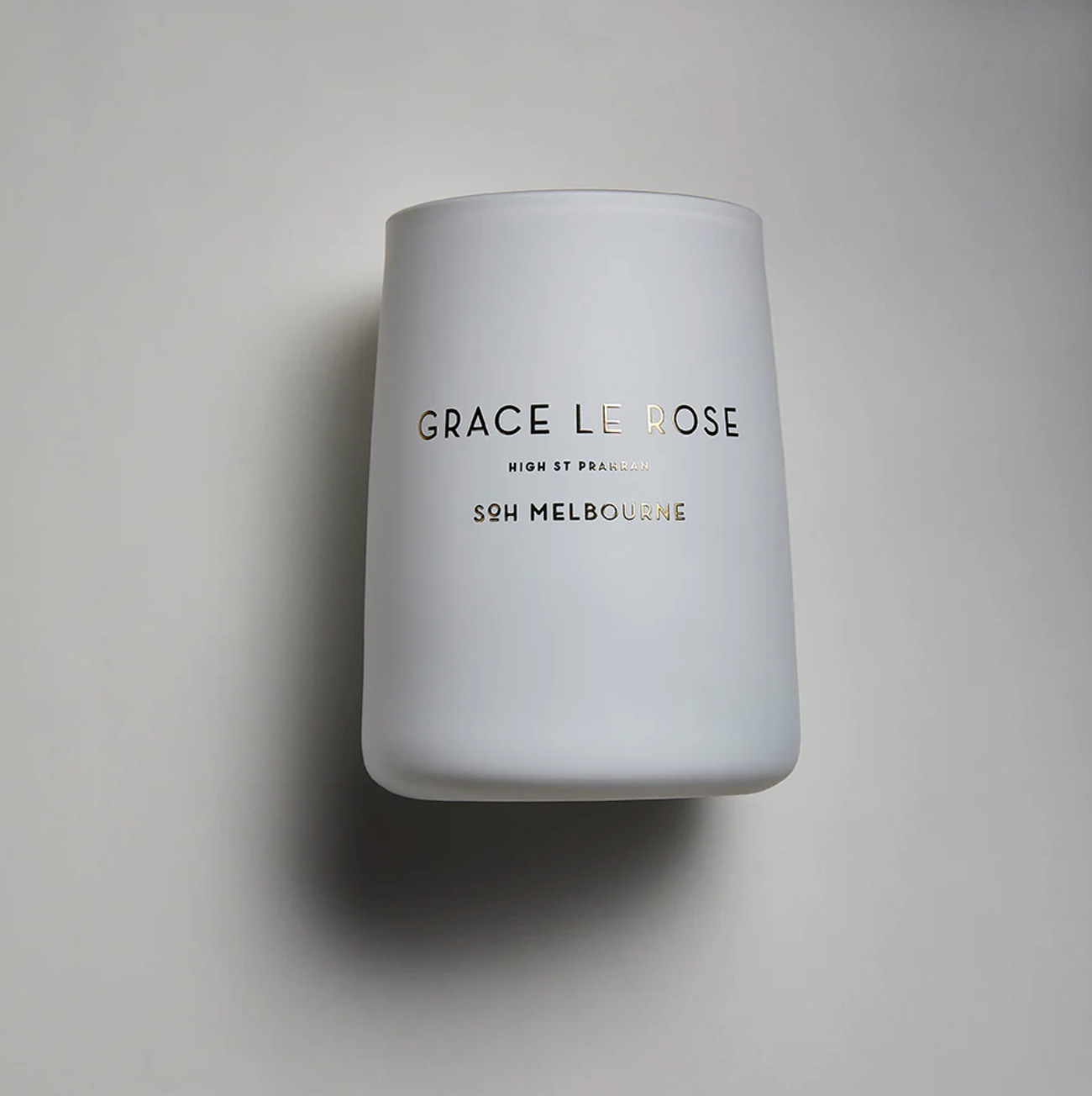 400G White Matte Glass - Grace Le Rose