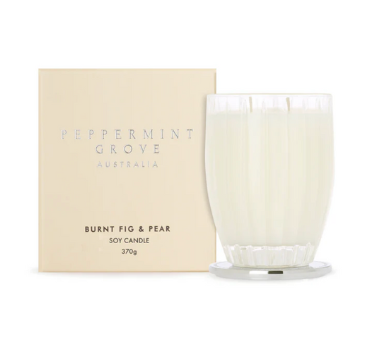 Pepperment Grove Soy Candle - Burnt Fig and Pear 370g