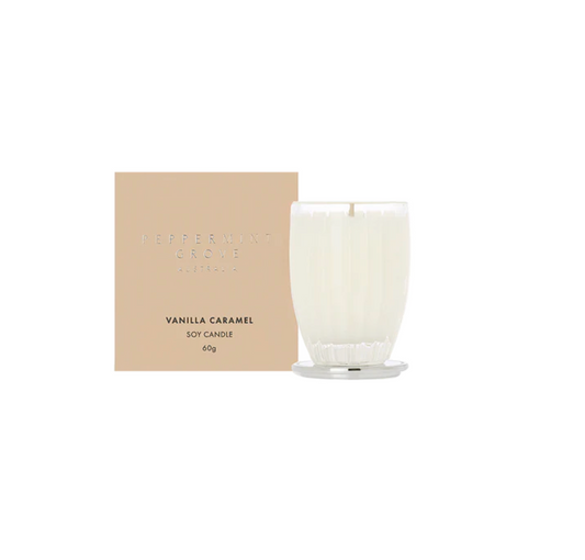 Pepperment Grove Soy Candle - Vanilla Caramel 370g