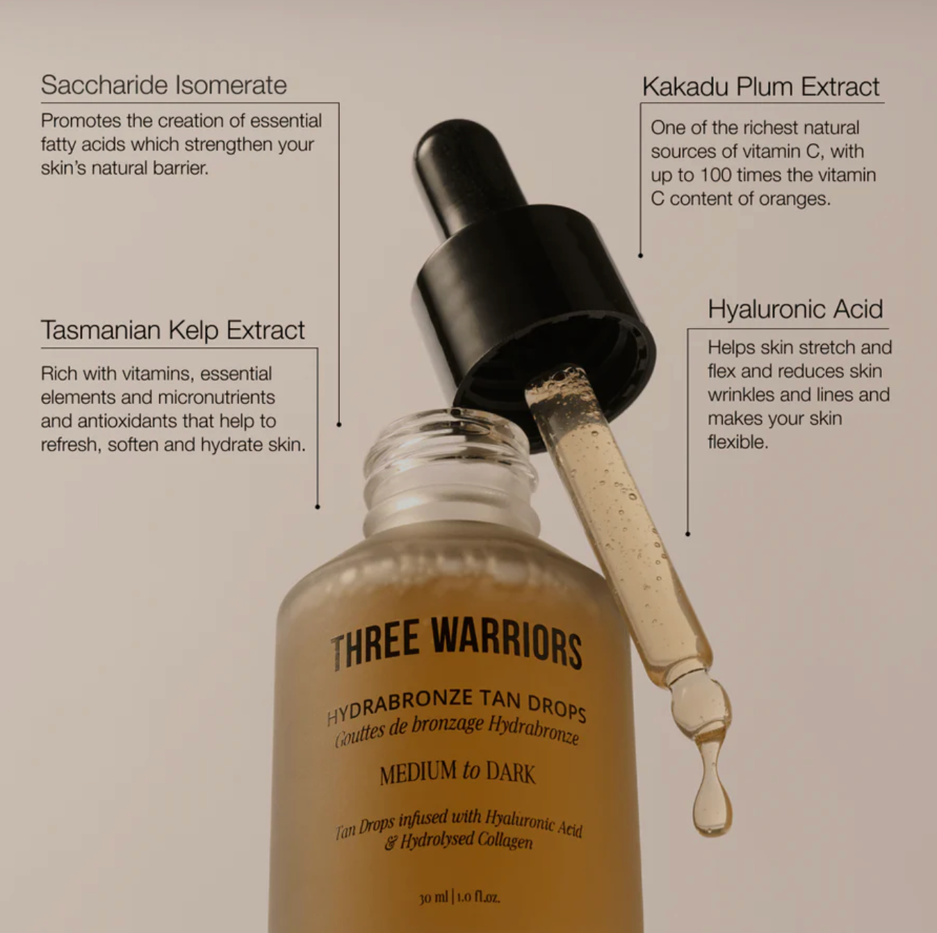 Hydrabronze Face Tan Drops - Medium to Dark